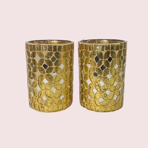 Textured Metal Candle Holders Images