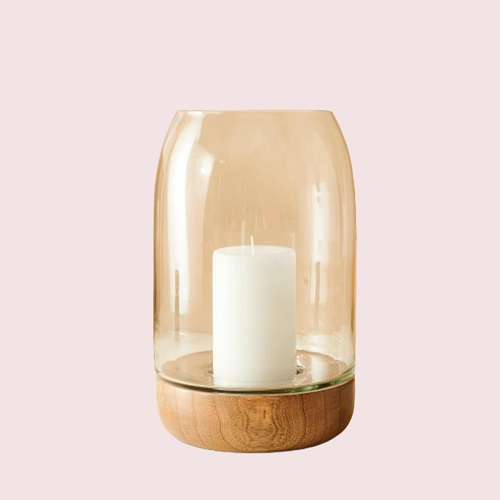 Wood and Glass Candle Images